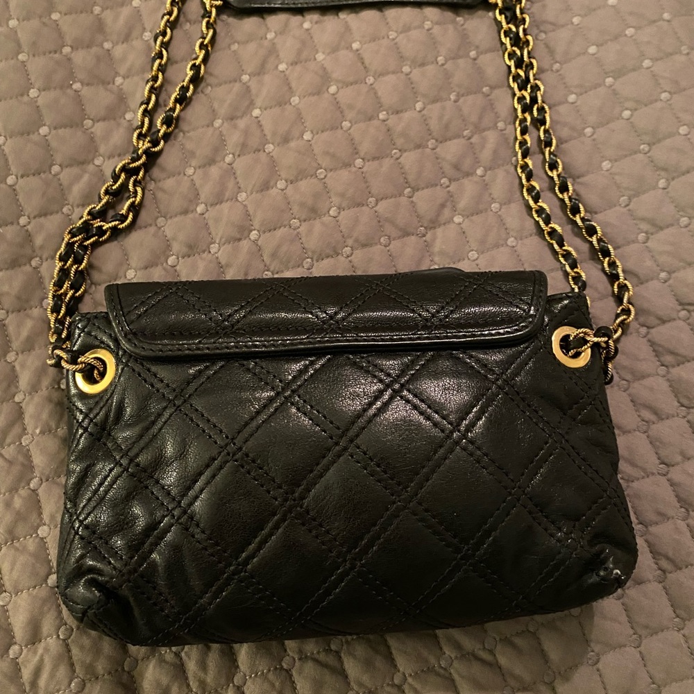 Marc Jacobs Black Baroque Leather Shoulder Bag - Picture 5 of 13
